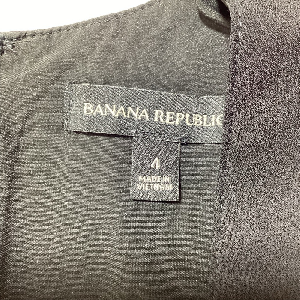 Banana Republic Black and White Handkerchief-Hem Dress - Picture 6 of 12